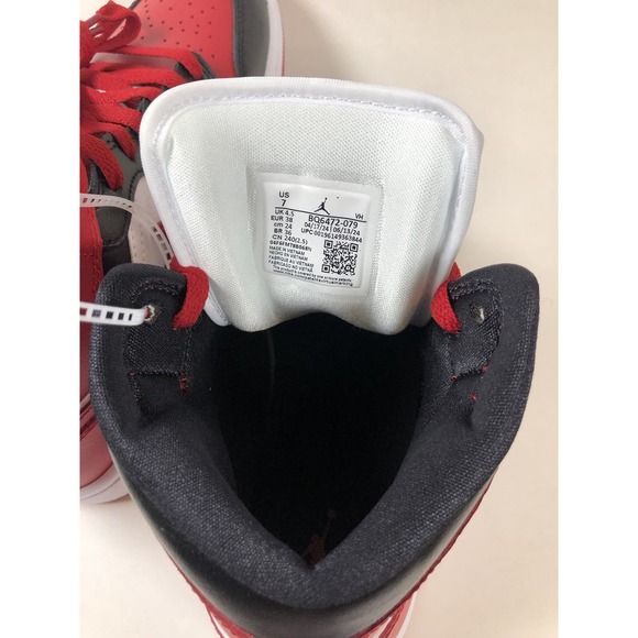 Nike Women's Air Jordan 1 Mid Alternate Bred Toe Size 7 - Picture 4 of 6